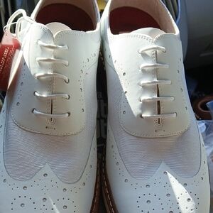 Stacy Adams Cream Oxford Shoes